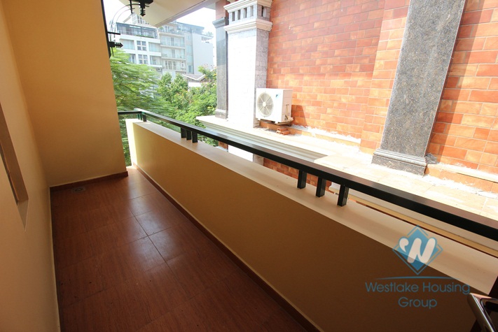 Beautiful villa for rent on Dang Thai Mai, Tay Ho with large ground terrace with greenary, 5 mins walk to Westlake