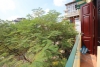 Beautiful villa for rent on Dang Thai Mai, Tay Ho with large ground terrace with greenary, 5 mins walk to Westlake