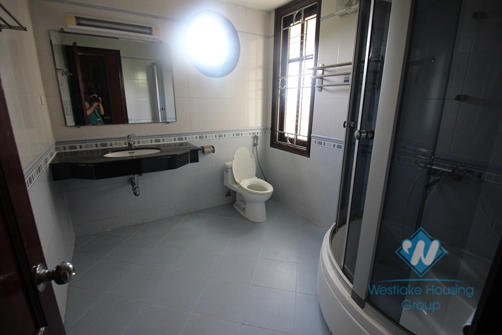 Beautiful villa for rent on Dang Thai Mai, Tay Ho with large ground terrace with greenary, 5 mins walk to Westlake