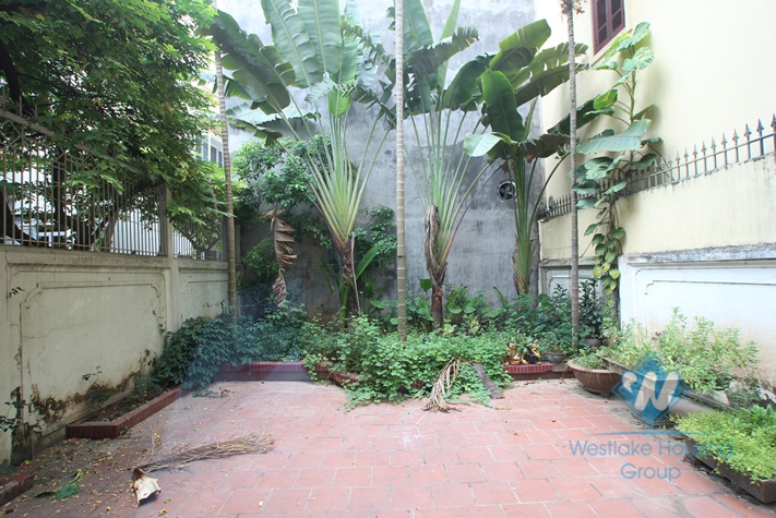 Big House with nice yard for rent in Dang Thai Mai st, Tay Ho, Ha Noi