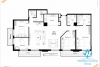 Luxury apartments with 4 bedrooms for rent in Elegant Suites, Tay Ho, Hanoi 