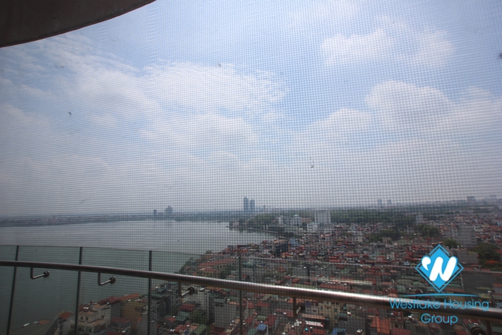 Apartment on the high floor available for rent in Golden Westlake, Tay Ho, Hanoi-fully furnished