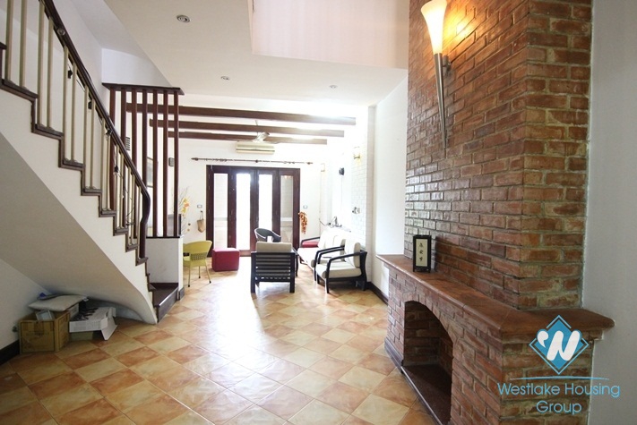 Beautiful and spacious house is available for rent in Tay Ho, Hanoi
