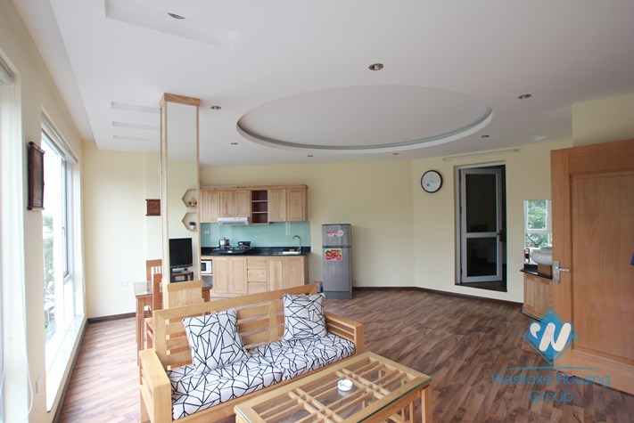01 bedroom apartment for rent in Truc Bach area, lake view