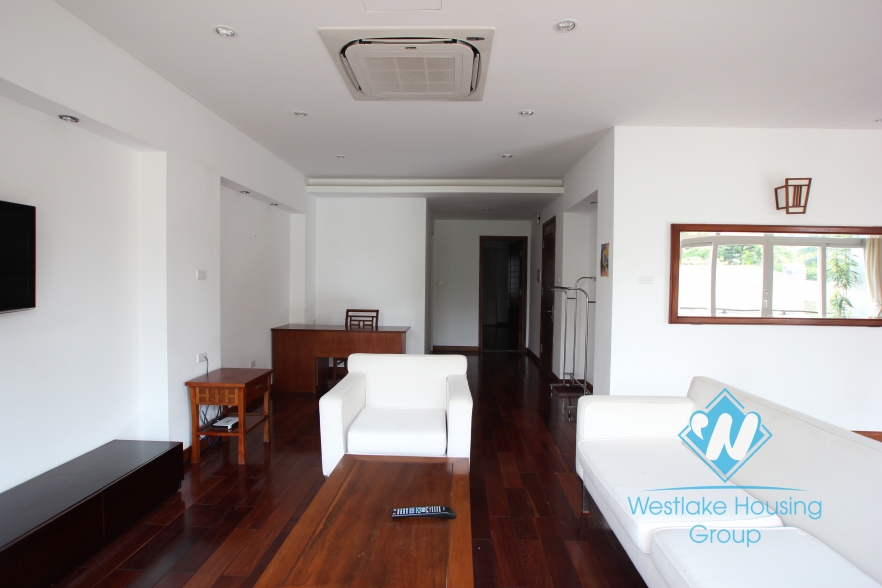 Large sized, high quality serviced apartment in Tay Ho district, Hanoi.