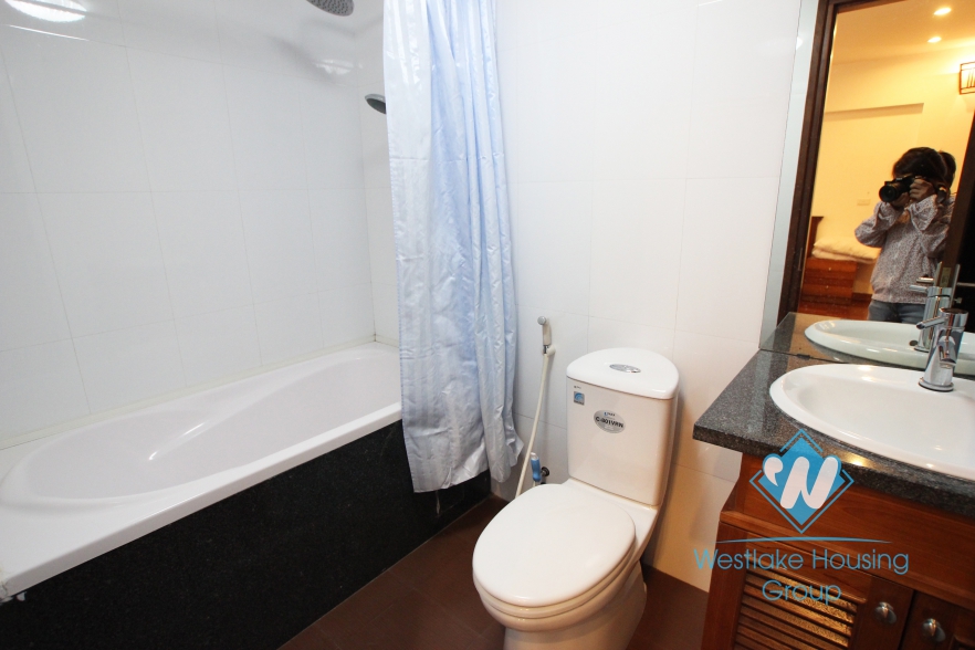 Large sized, high quality serviced apartment in Tay Ho district, Hanoi.