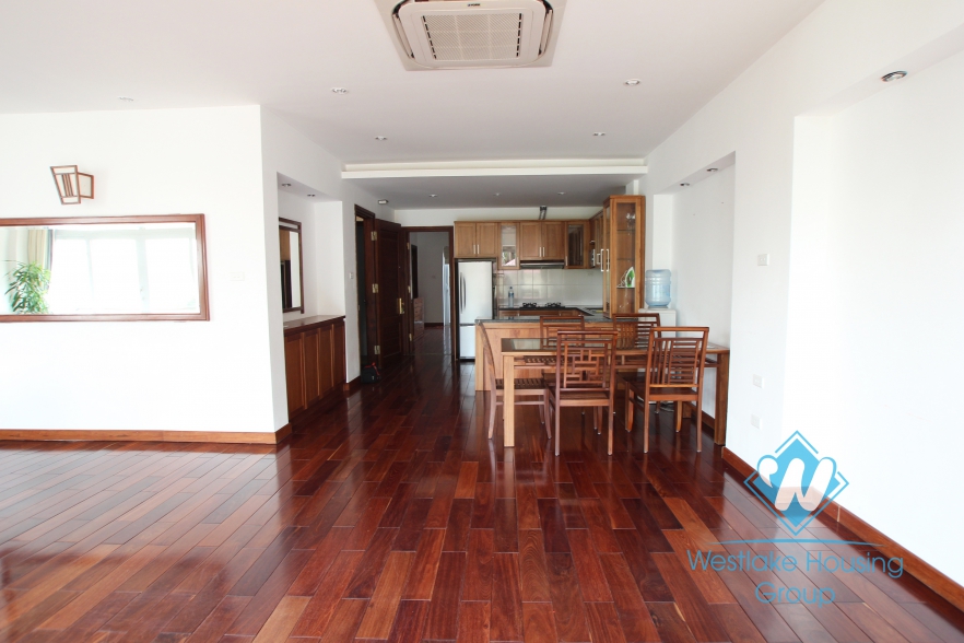 Large sized, high quality serviced apartment in Tay Ho district, Hanoi.