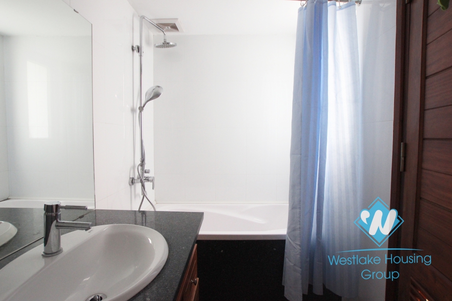 Large sized, high quality serviced apartment in Tay Ho district, Hanoi.