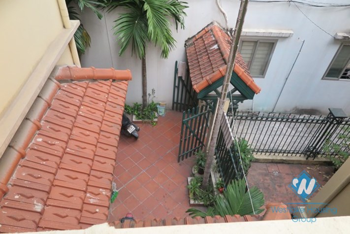 Nice house with small yard for rent on Dao Tan, Ba Dinh, Hanoi