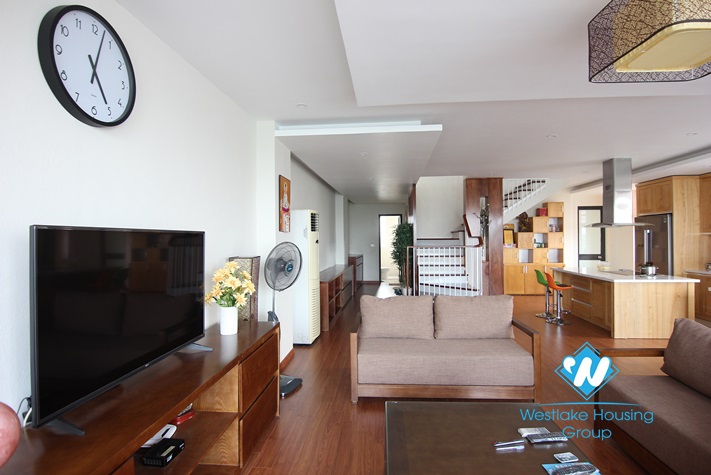Modern duplex apartment with lakeview for rent in city centre