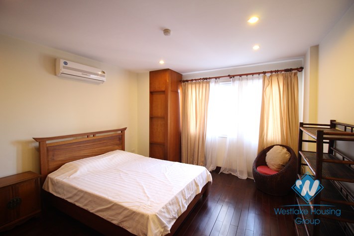 Spacious apartment with lake view for rent on Truc Bach, Ba Dinh, Hanoi