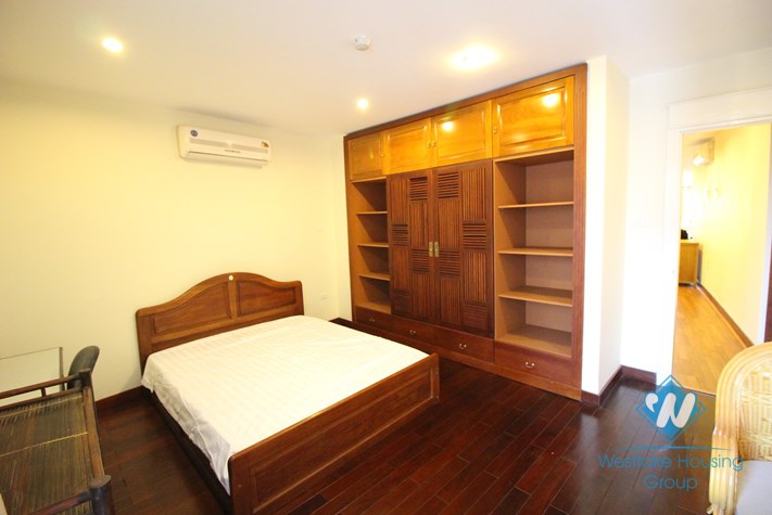 Spacious apartment with lake view for rent on Truc Bach, Ba Dinh, Hanoi