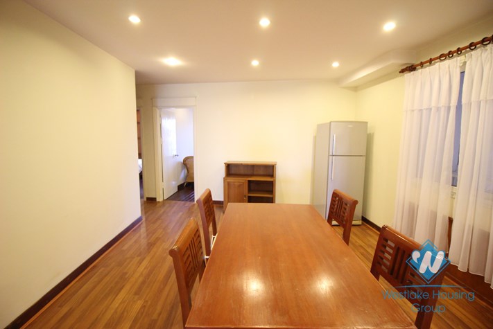 Spacious apartment with lake view for rent on Truc Bach, Ba Dinh, Hanoi