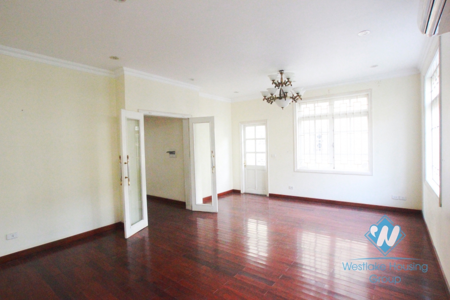 Bright house with large garden around for rent in Ciputra Compound, Tay Ho, Ha Noi - Unfurnished