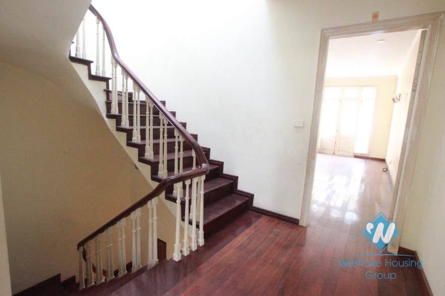 Bright house with large garden around for rent in Ciputra Compound, Tay Ho, Ha Noi - Unfurnished