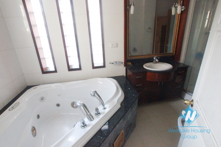 Bright house with large garden around for rent in Ciputra Compound, Tay Ho, Ha Noi - Unfurnished