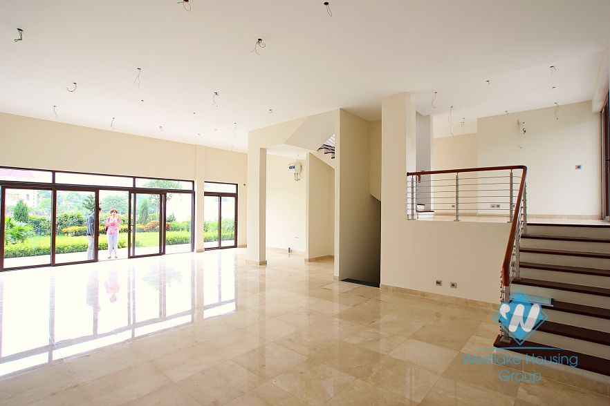 Large house with nice garden for rent in Ciputra, Tay Ho, Ha Noi - Unfurnished