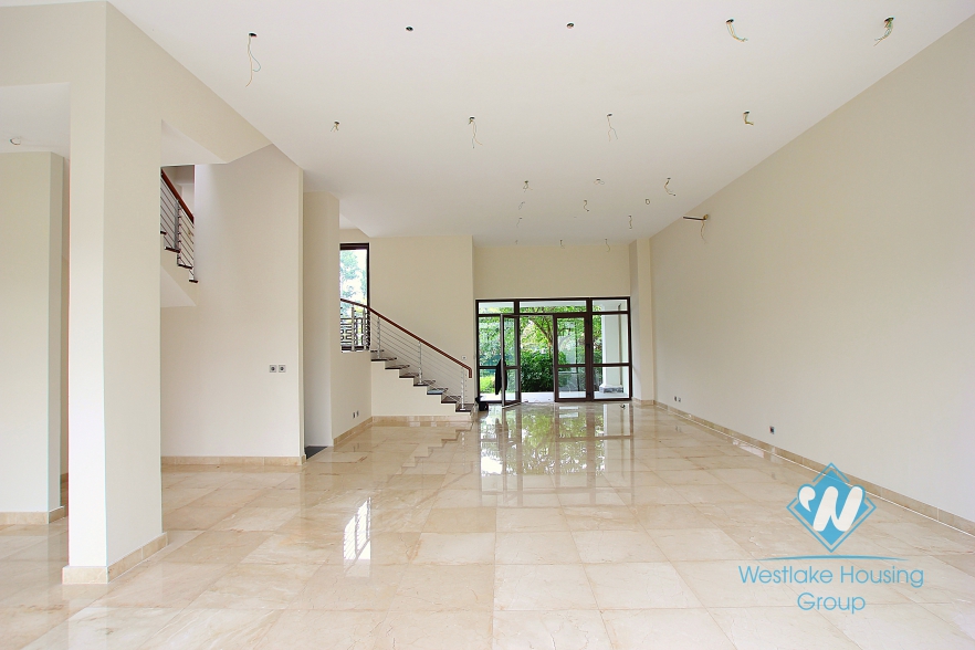 Large house with nice garden for rent in Ciputra, Tay Ho, Ha Noi - Unfurnished