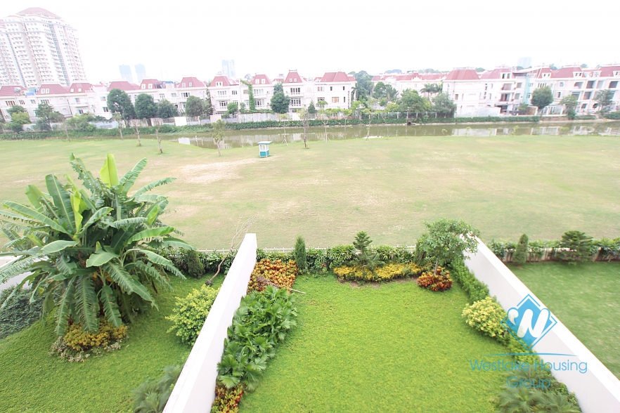 Large house with nice garden for rent in Ciputra, Tay Ho, Ha Noi - Unfurnished
