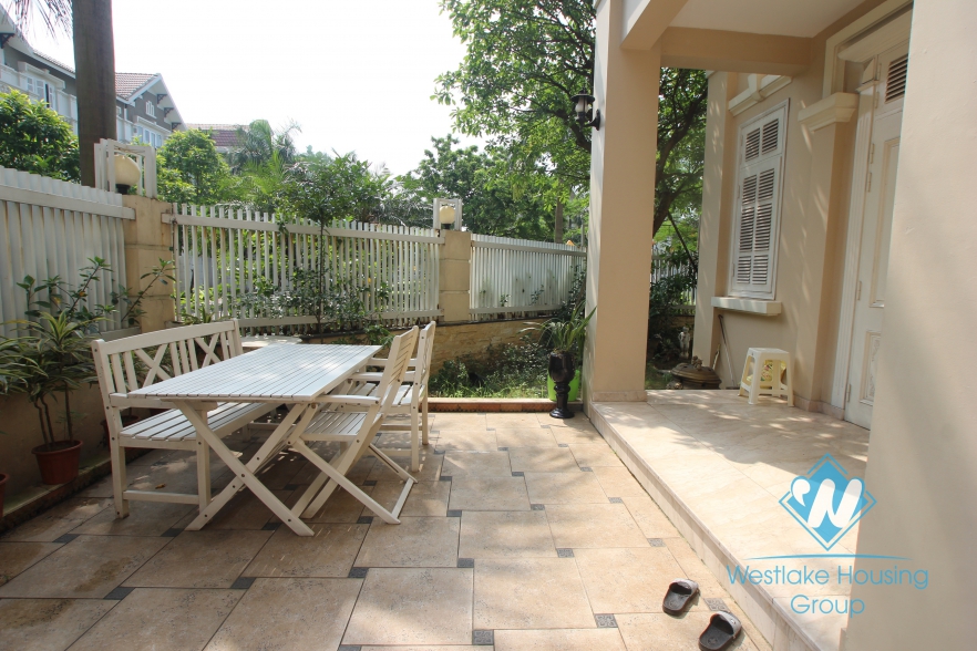Nice and fully furnished house available for rent in Ciputra, Tay Ho, Hanoi