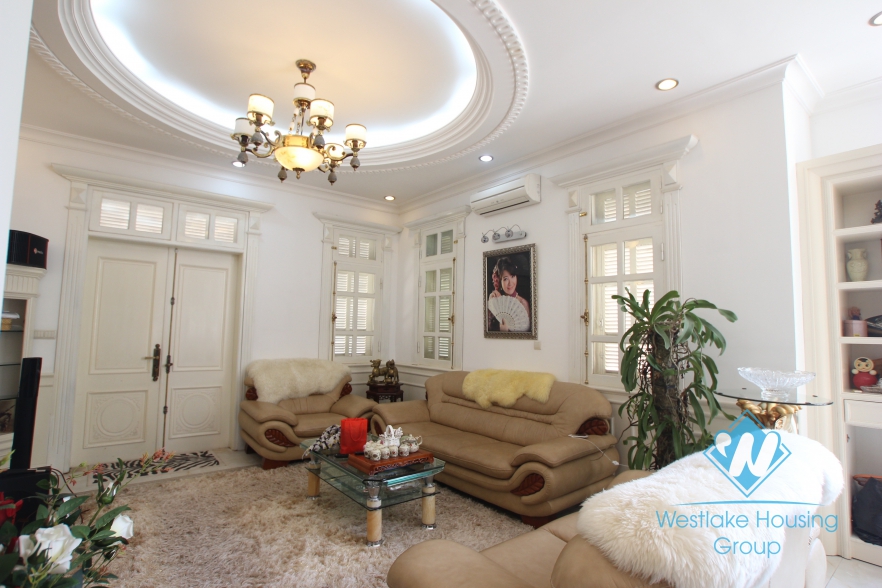 Nice and fully furnished house available for rent in Ciputra, Tay Ho, Hanoi