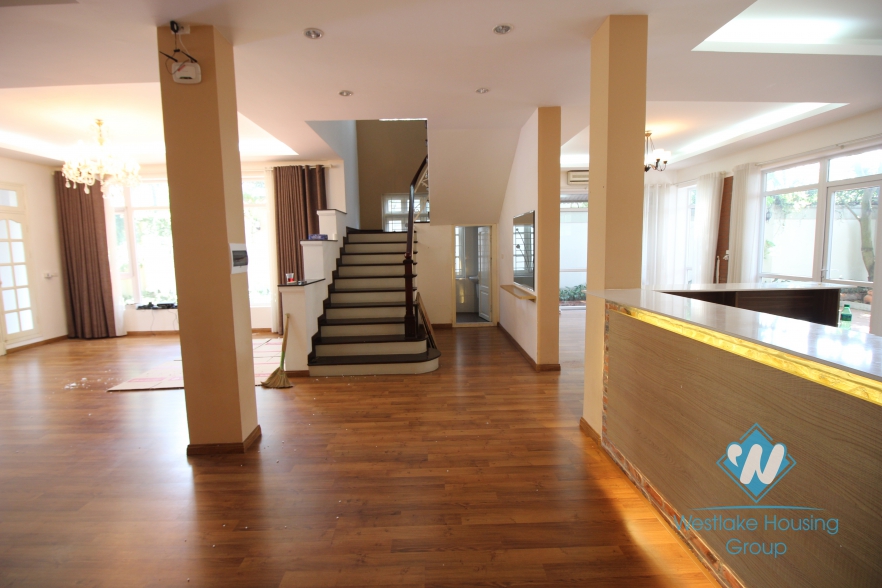 Airy house available for rent in Ciputra, Tay Ho, Hanoi- unfurnished