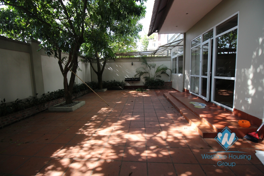 Airy house available for rent in Ciputra, Tay Ho, Hanoi- unfurnished