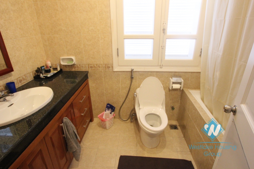 Nice furnished house with low price for lease in Ciputra, Tay Ho, Hanoi.