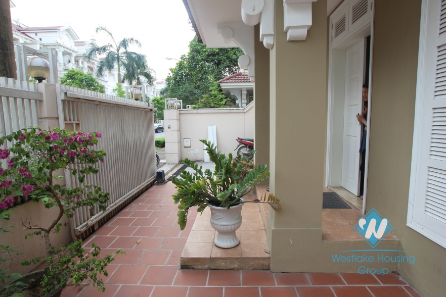 Nice furnished house with low price for lease in Ciputra, Tay Ho, Hanoi.