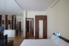 Lake view 01 bedroom apartment rental on Xuan Dieu street, Tay Ho district, Hanoi