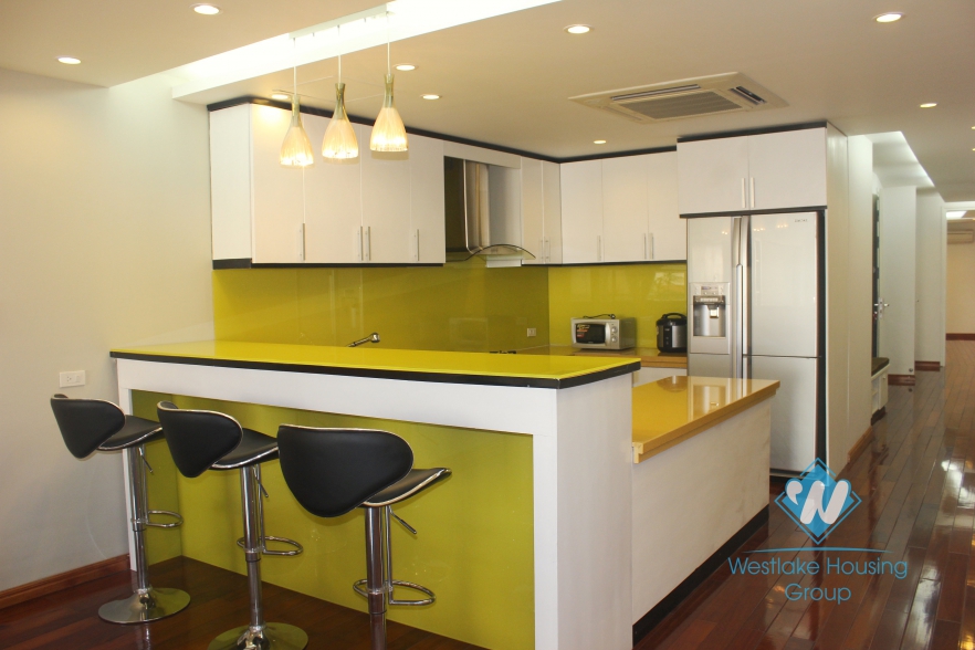 Modern apartment for rent in Yen Phu, Tay Ho, Hanoi