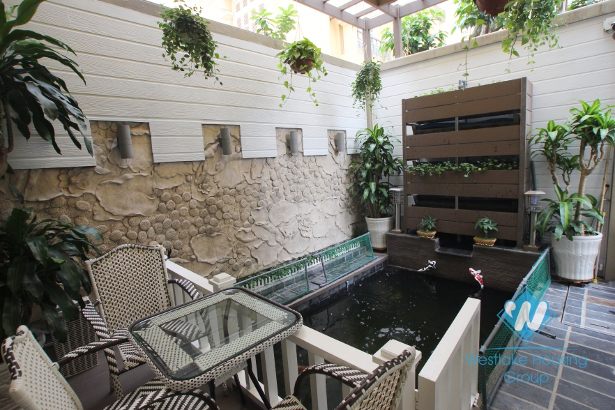 Beautiful villa for rent in T block, Ciputra, Tay Ho, Hanoi