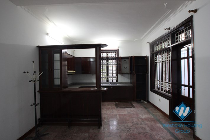 Large unfurnished house available for rent in Cau Giay district, Hanoi.