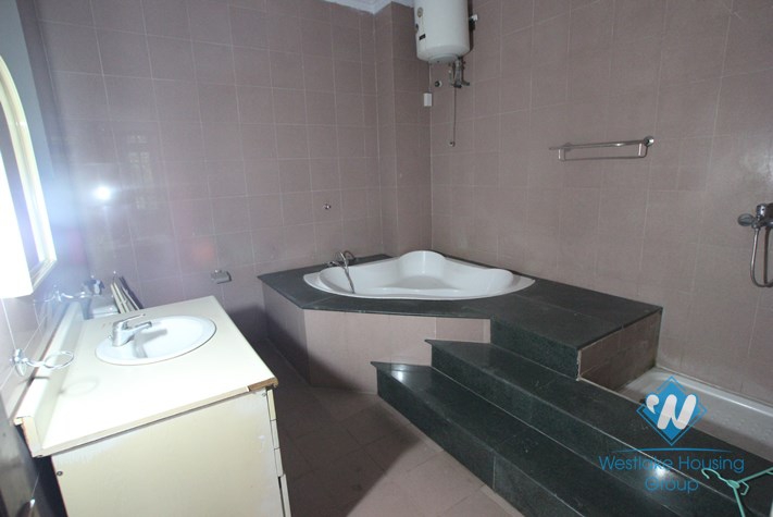 Large unfurnished house available for rent in Cau Giay district, Hanoi.