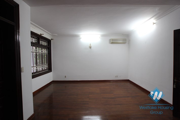 Large unfurnished house available for rent in Cau Giay district, Hanoi.