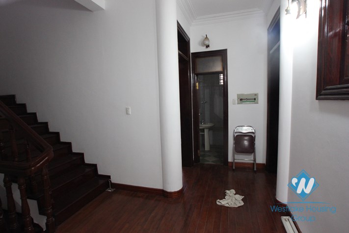 Large unfurnished house available for rent in Cau Giay district, Hanoi.