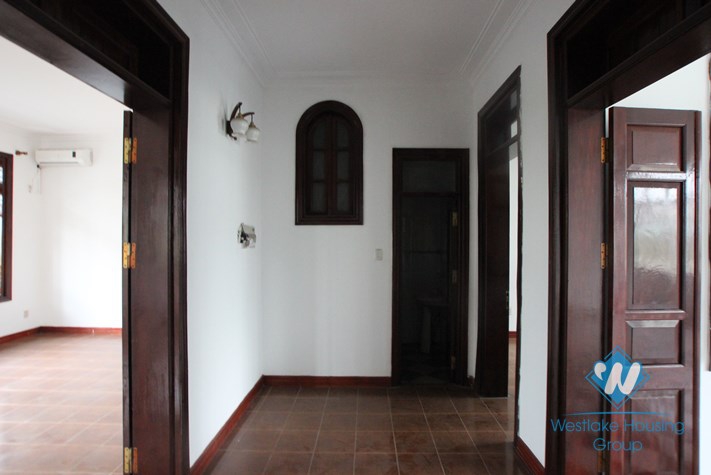 Large unfurnished house available for rent in Cau Giay district, Hanoi.