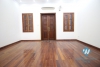 Unfurnished house with wooden floor for rent in Ciputra, Tay Ho, Hanoi.