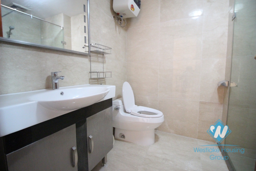 Unfurnished house with wooden floor for rent in Ciputra, Tay Ho, Hanoi.