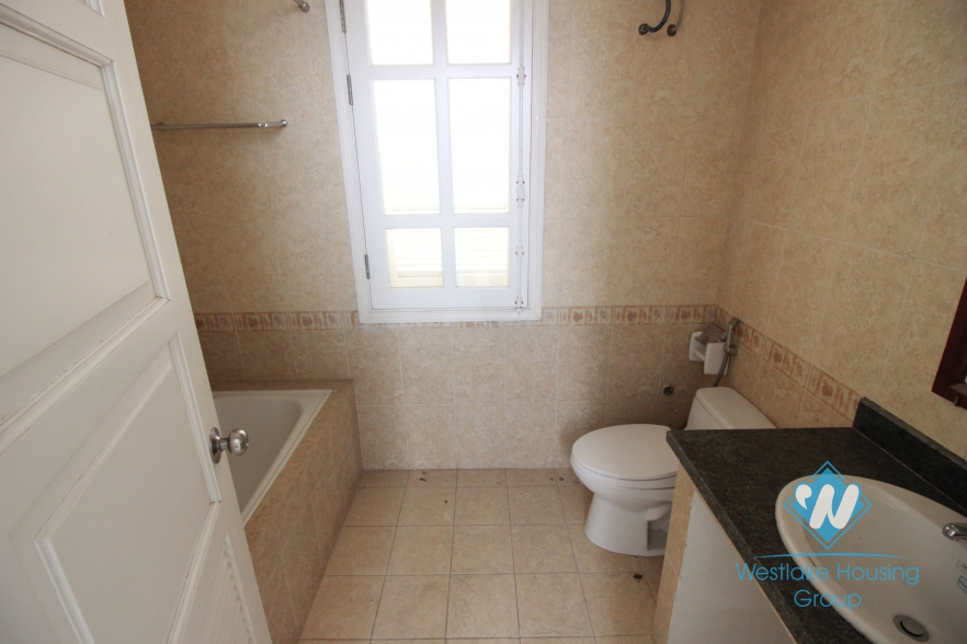 Unfurnished house for rent in T block, Ciputra, Tay Ho, Hanoi