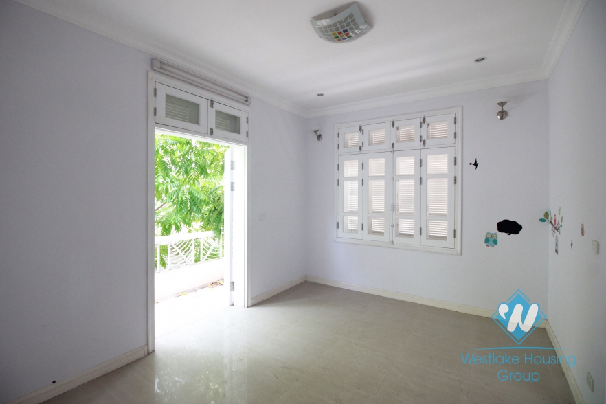 Unfurnished house for rent in T block, Ciputra, Tay Ho, Hanoi