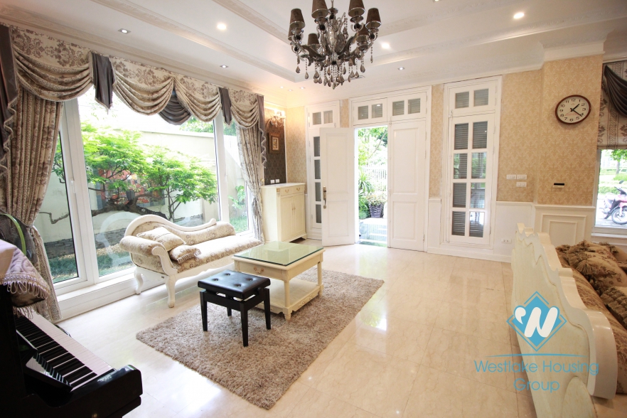 European style house for lease in Ciputra, Tay Ho, Hanoi