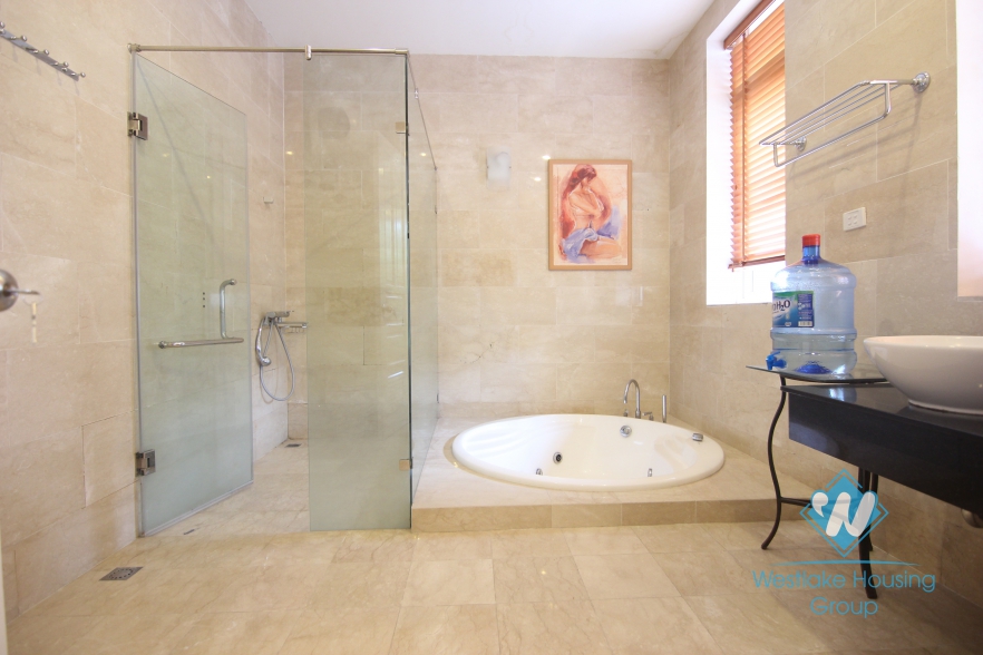 High quality class villa for rent with a huge garden for rent in Ciputra area, Tay Ho, Ha Noi