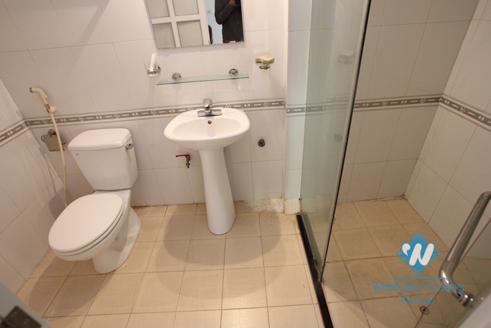 4-floor house with nice yard for rent in Tay Ho district .