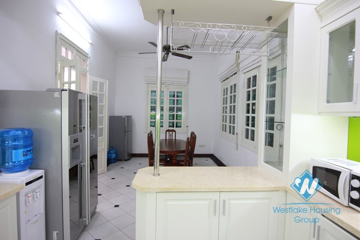 French style house with lake view terrace for rent in Westlake Tay ho, Hanoi, Vietnam