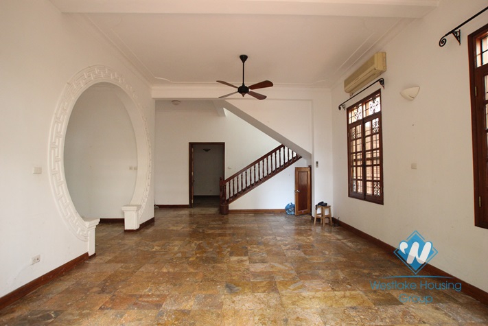 Beautiful house with big yard for rent in Tay Ho, Ha Noi.