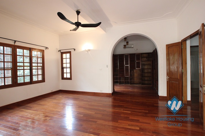 Beautiful house with big yard for rent in Tay Ho, Ha Noi.