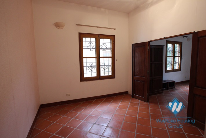 Beautiful house with big yard for rent in Tay Ho, Ha Noi.