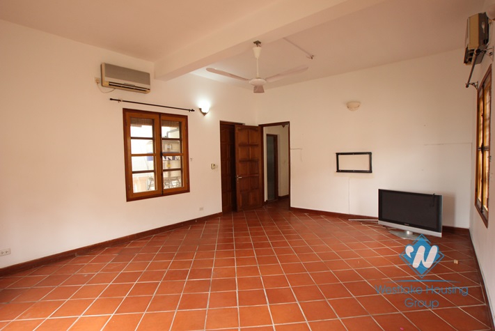 Beautiful house with big yard for rent in Tay Ho, Ha Noi.