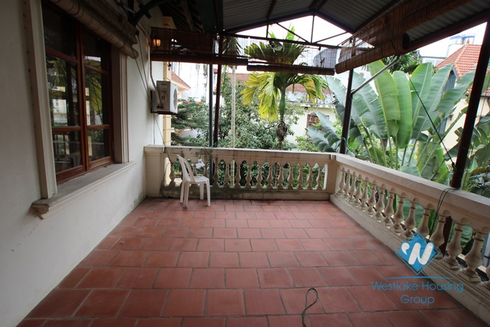 Beautiful house with big yard for rent in Tay Ho, Ha Noi.